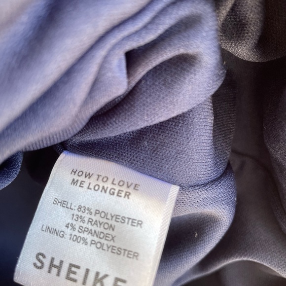 Sheike Mirage Navy Long Sleeve Dress | Size 6 - Picture 7 of 7